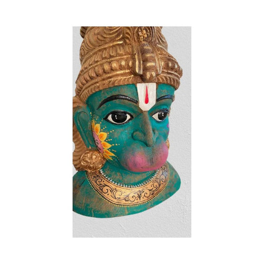 Handpainted Hanuman Head - Hansa Handicraft