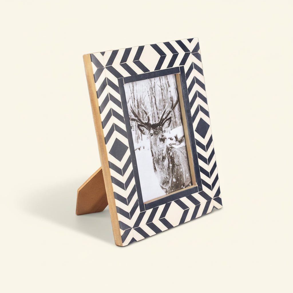 Bone Inlay Handmade Antique Home Decor Furniture Photo Frame - Hansa Handicraft