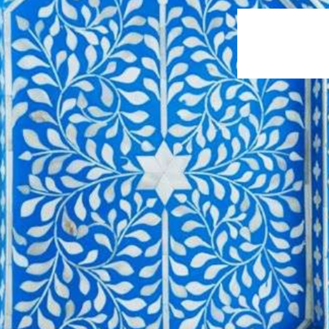 Handmade Bone Inlay Customized Serving Tray Floral Design for Home Decor, Tray for Wedding, Tray for Restaurant, Tray for Coffee Table, Tray for Decor