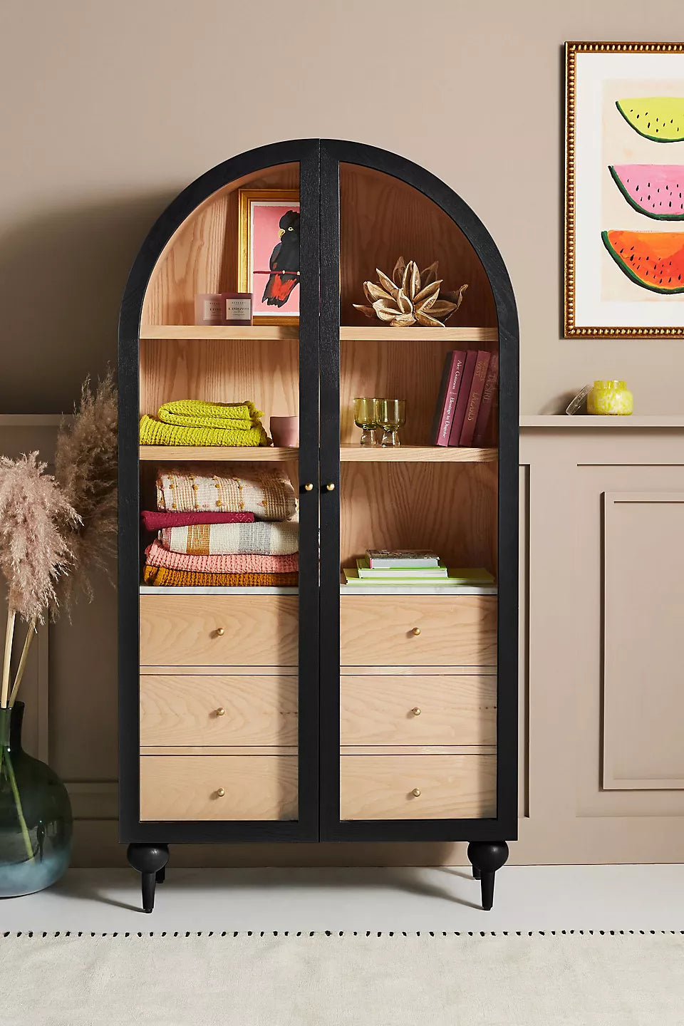 Marble Top Three-Drawer Storage Cabinet. - hansa handicraft