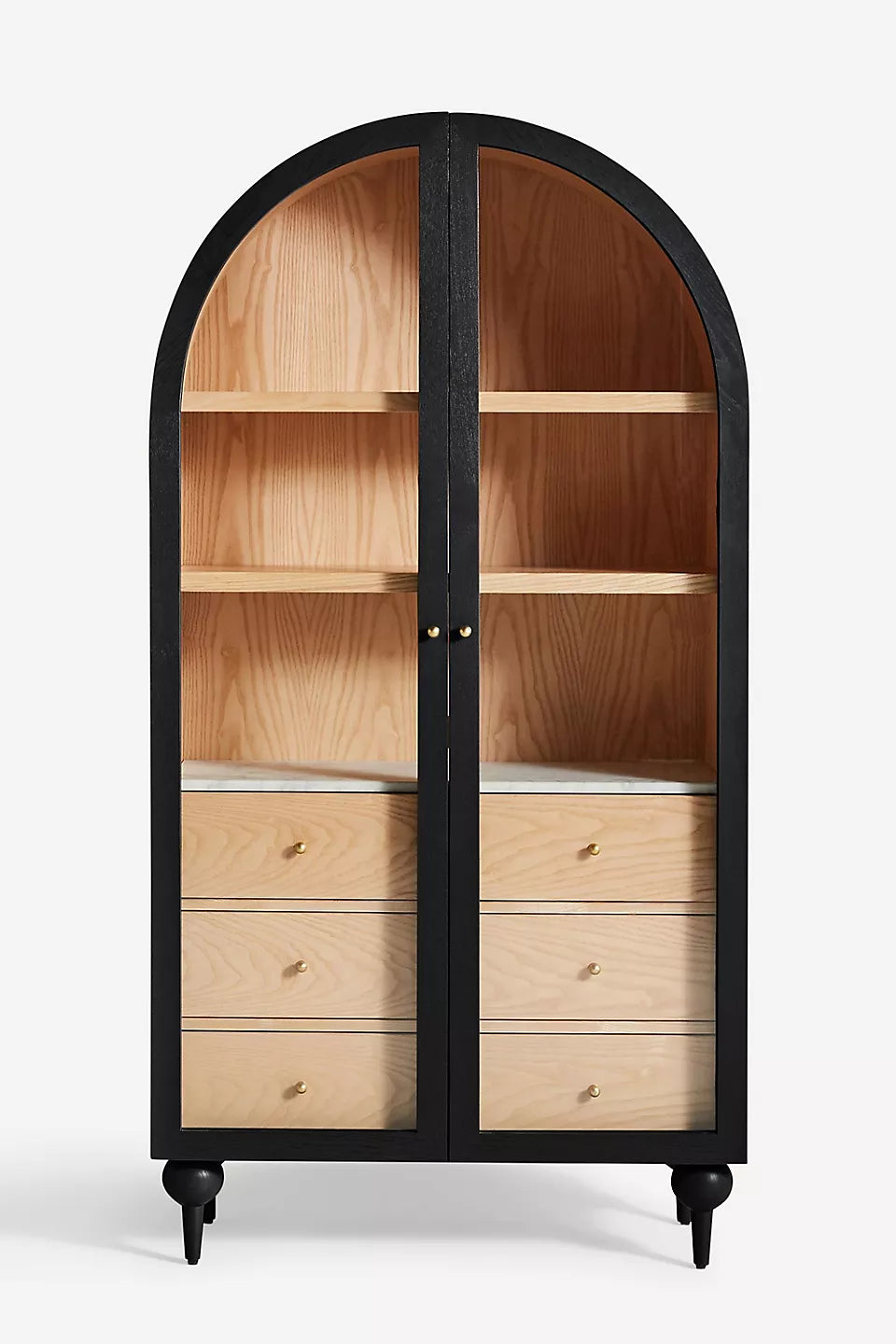 Marble Top Three-Drawer Storage Cabinet. - hansa handicraft