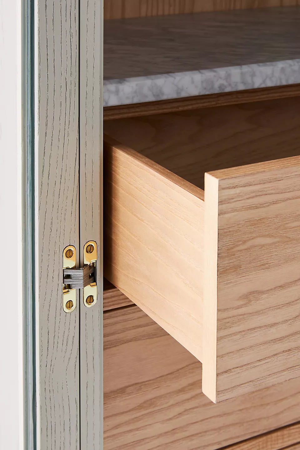 Marble Top Three-Drawer Storage Cabinet - HANSA HANDCRAFT