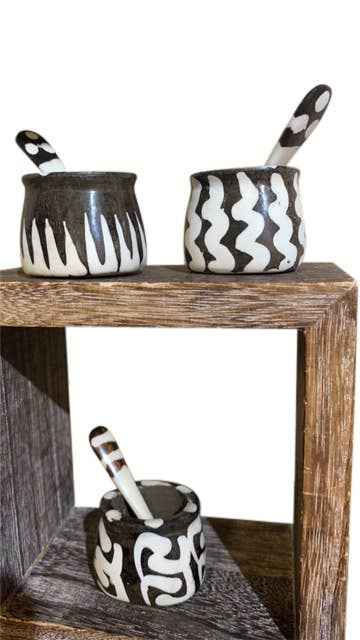 Batik Bone Spike Jar