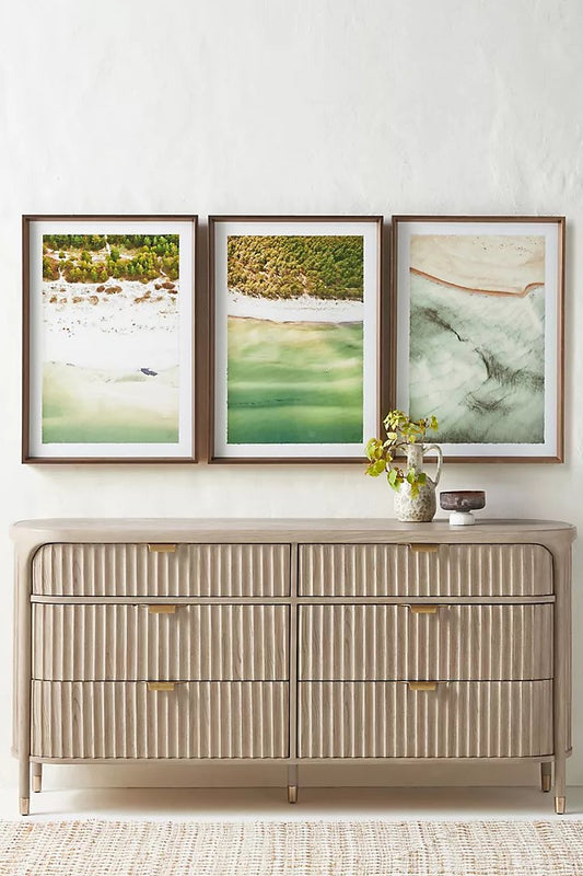 Isla Six-Drawer Dresser | Modern Dresser Chest of 6 Drawers - Hansa Handicraft