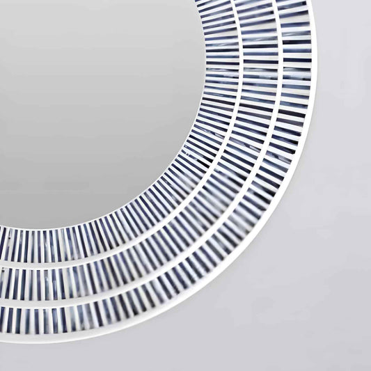 Handcrafted Bone Inlay Mirror Frame Unique Decorative Wall Mirror Frame with Intricate Bone Inlay Pattern, Ideal for Home, Living Room, Bedroom and Office Décor