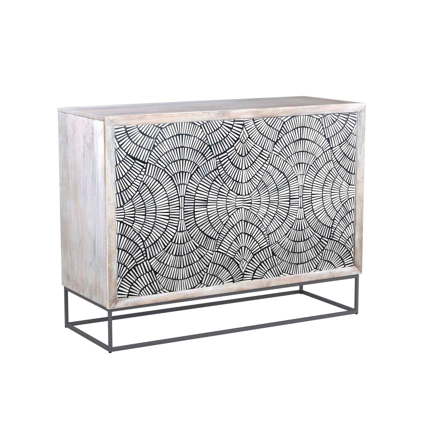 Magnolia - Bar Cabinet - Contrast Bone / White Wash Mango