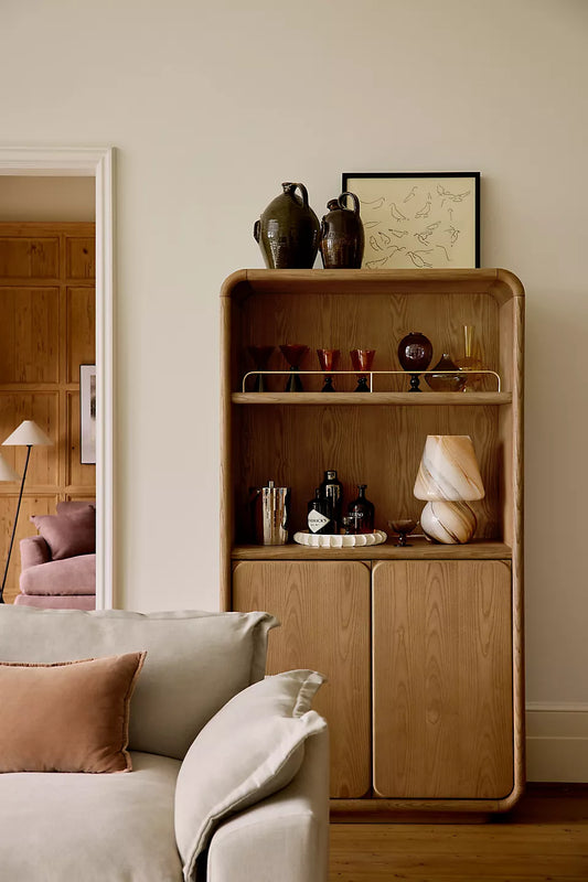 Minimalist Home Bar Cabinet with Storage -hansa handicraft - Hansa Handicraft