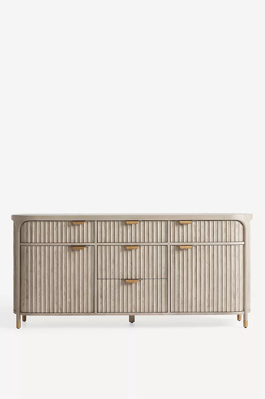 SLA Oval 70" Fluted Sideboard – Hansa Handicraft - Hansa Handicraft