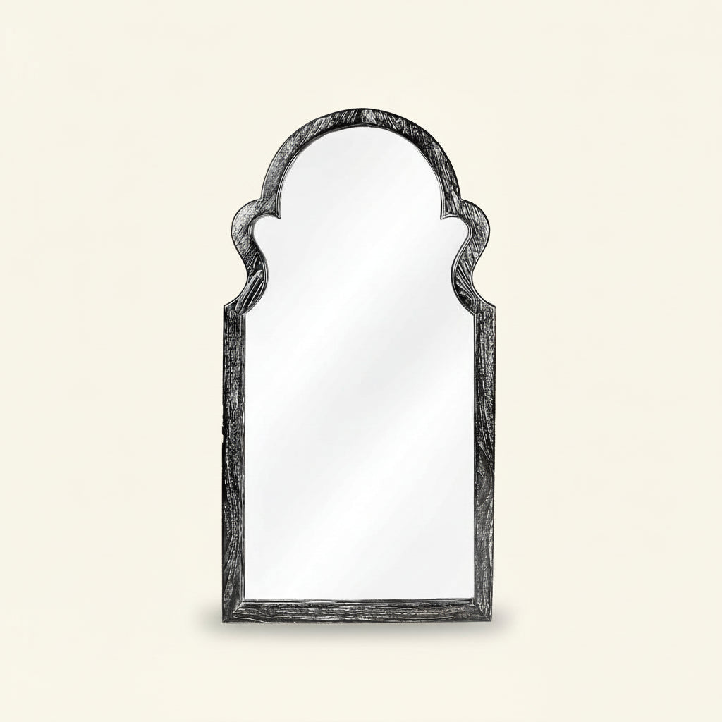 Modern Ethnic Mirror - Cerused Style