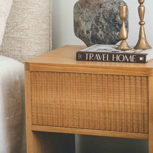 MAEVE (BED)SIDE TABLE | 1-DRAWER + 1-SHELF | NATURAL