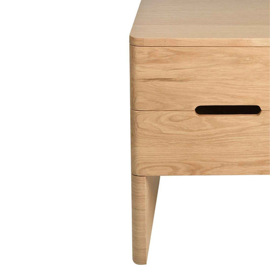 PIPPA (BED)SIDE TABLE | 2-DRAWER + 1-SHELF | NATURAL