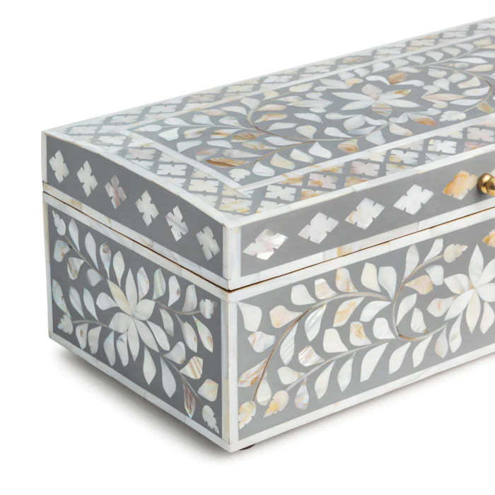 Mother of Pearl Inlay Jewelry Box - Exclusive Decorative box - Organizer & Storage - Special Gift - Home Decor. - Hansa Handicraft