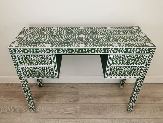 Mother of Pearl 4 Drawer Console Table Handmade with Customized. - Hansa Handicraft