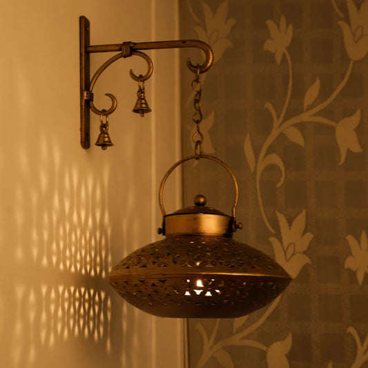 Hanging Rustic Wall Lantern - Hansa Handicraft
