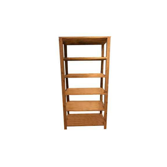 Brushed Teak Wood Etagere