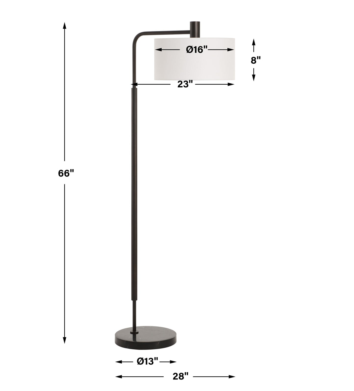 RICHIE BLACK FLOOR LAMP