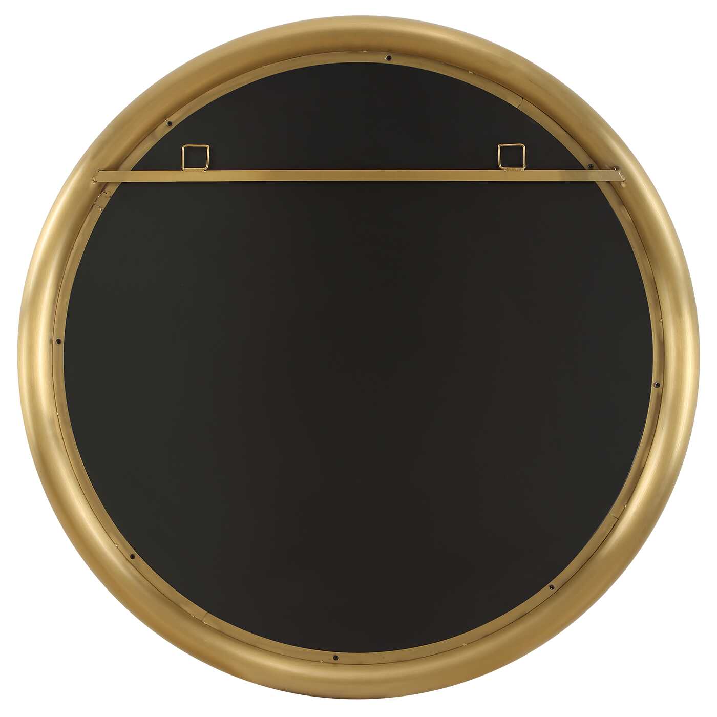 ATKINSON MODERN BRASS ROUND MIRROR