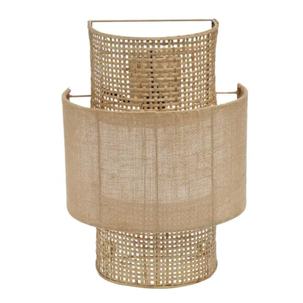 BOLLY JUTE WALL LAMP | NATURAL