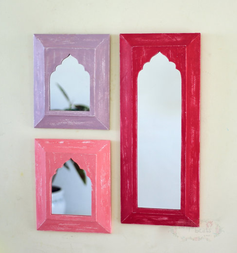 Mughal Mirrors Set Of 3 - Hansa Handicraft
