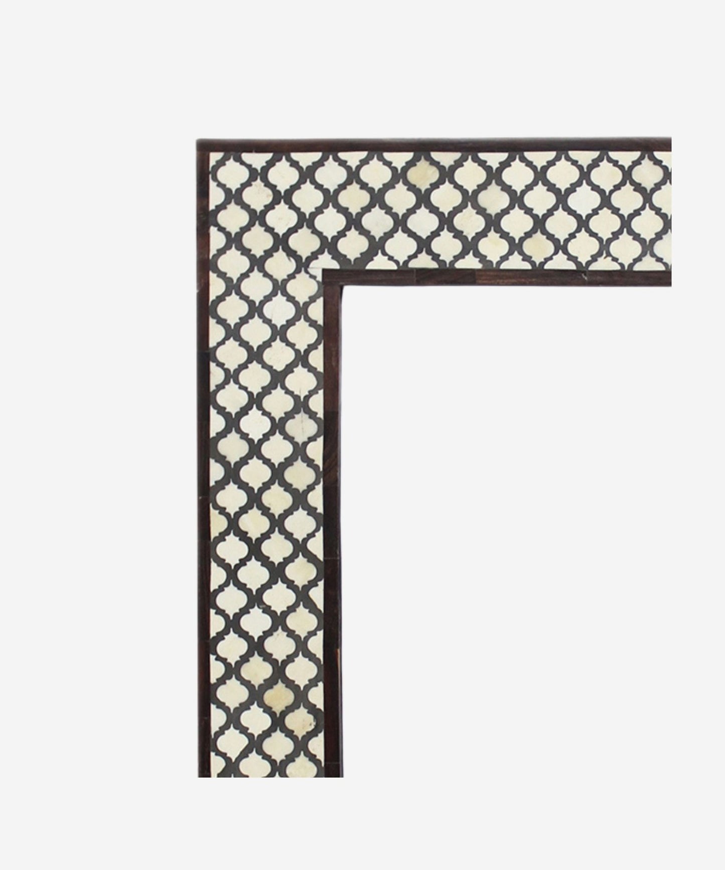 Bone Inlay Mirror Frame Handmade Decor Mughal Design Wood Frame Entryway, Hallway, Living Room, Closet Mirror - Hansa Handicraft