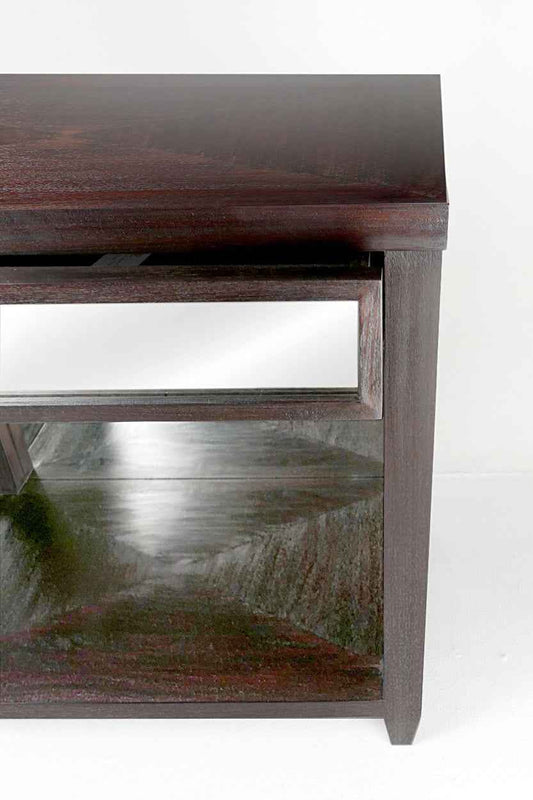 Mirrored Bedside Table