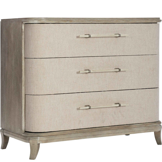 AFFINITY LINEN WRAPPED NIGHT CHEST