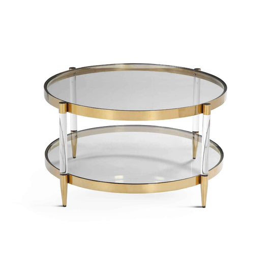 ALLURE GOLD & ACRYLIC COFFEE TABLE