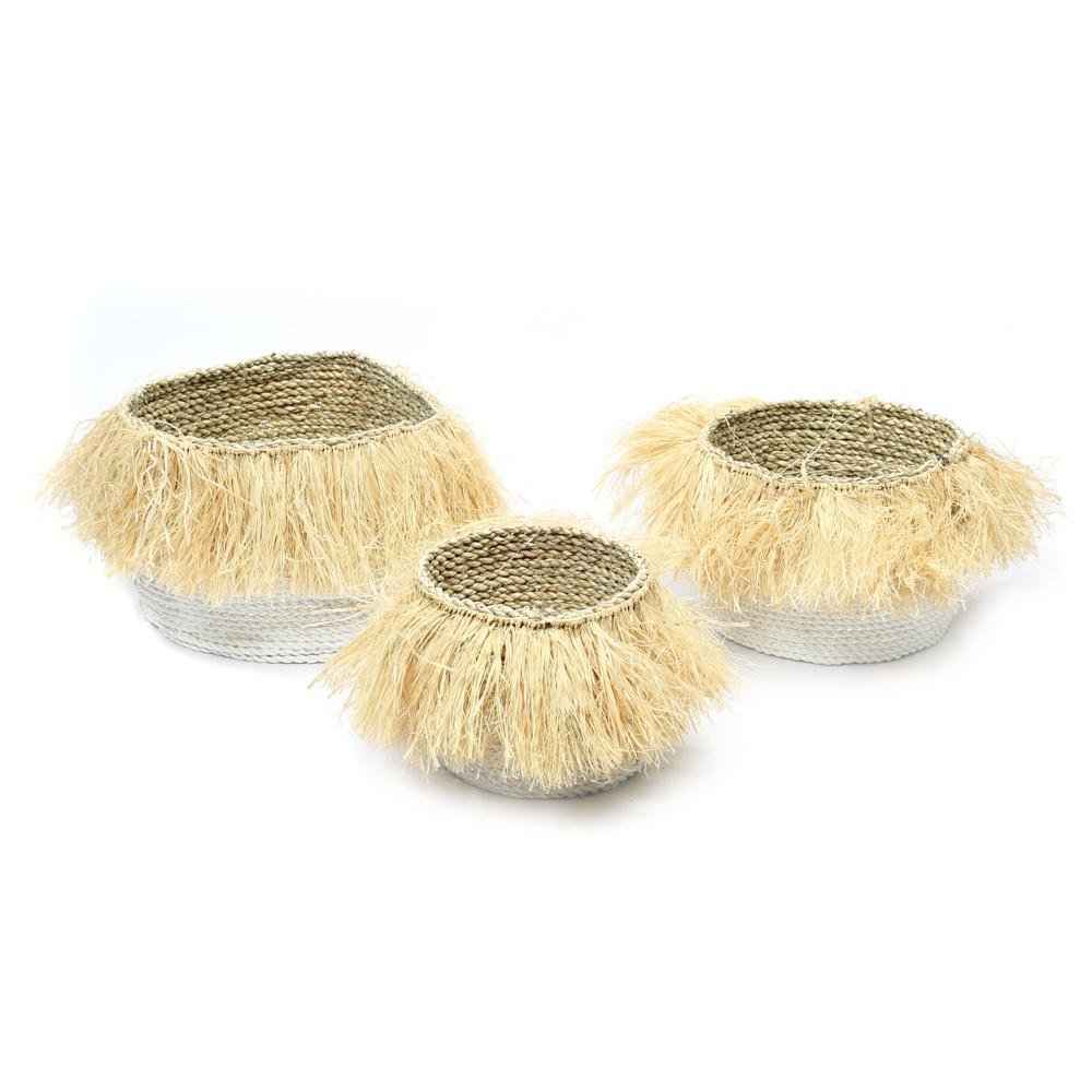 ALOHA BASKETS | WHITE | SET OF 3