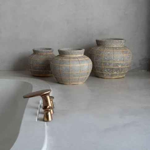 BELLY TERRACOTTA VASE | CONCRETE | MEDIUM