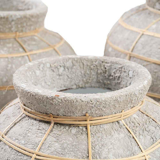 BELLY TERRACOTTA VASE | CONCRETE | SMALL