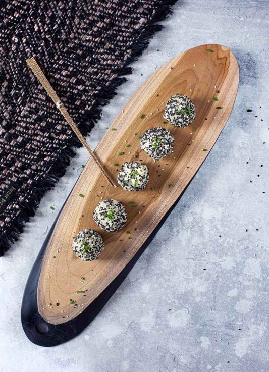 BONDI TAPAS PLATE | NATURAL + BLACK