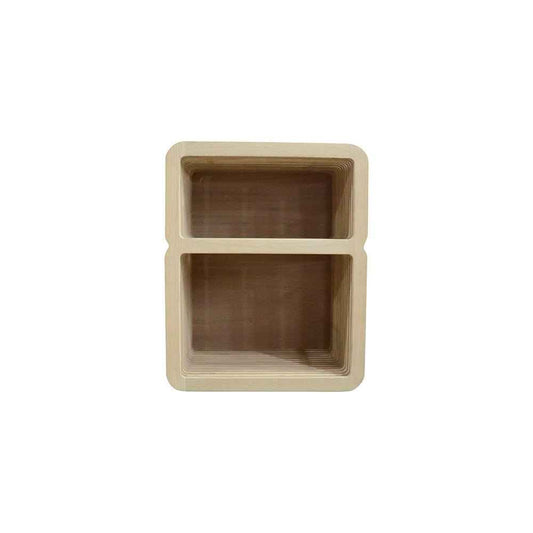 CAGE SIDE TABLE / BLOND OAK