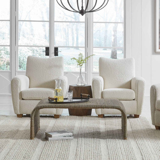 CALI NATURAL WOVEN SEAGRASS COFFEE TABLE