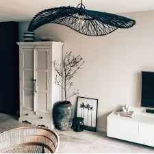 CHAPEAU PENDANT SHADE | BLACK RATTAN