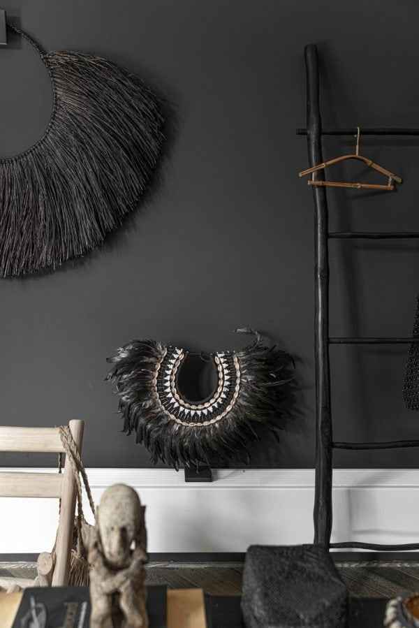 COASTAL FEATHER STAND / GREEN + BLACK