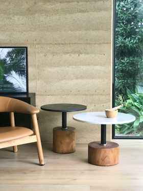 COOK SIDE TABLE / BLACK MARBLE + SUAR