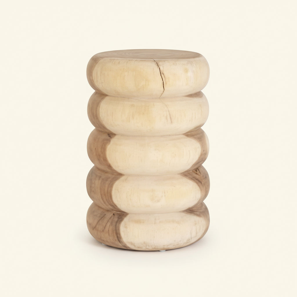 CUBUNGO STOOL + SIDE TABLE | NATURAL