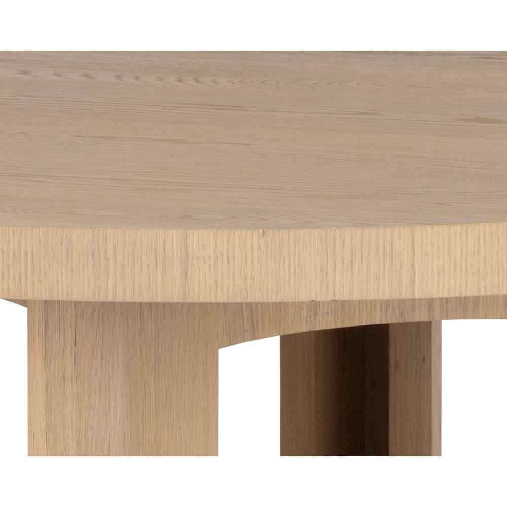 ELMA 60"RD NATURAL OAK DINING TABLE
