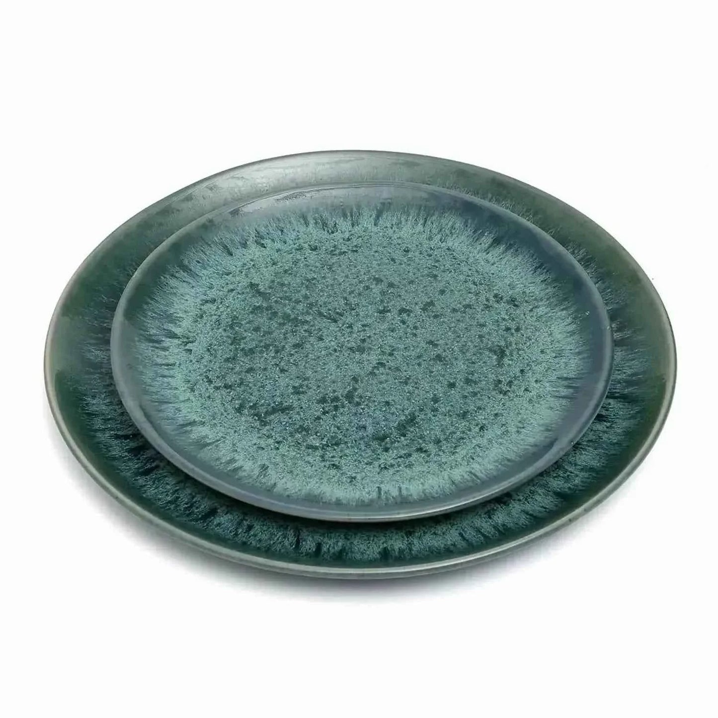 AQUA CERAMIC DINNER PLATE | SET OF 4