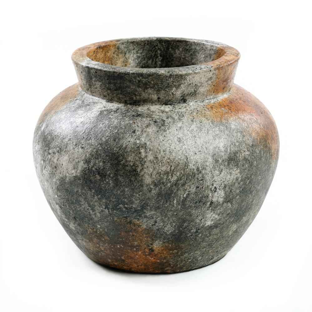 FUNKY TERRACOTTA VASE | ANTIQUE GREY | 3 SIZES