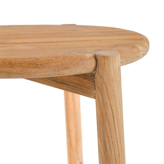 GILIMANUK SIDE TABLE + STOOL | NATURAL TEAK | IN-OUTDOORS