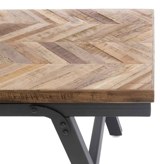 HERRINGBONE TEAK BENCH | NATURAL | 2 SIZES