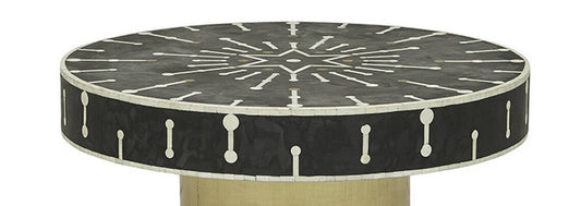 Bone Inlay Round Coffee Table for Home Spot Centre Table by Hansa Handicraft - Hansa Handicraft