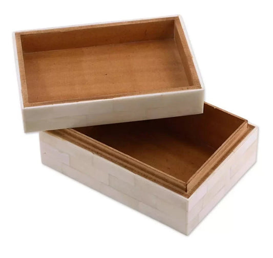 Bone inlay Decorative gift box jewelry Box can be customized - Hansa Handicraft