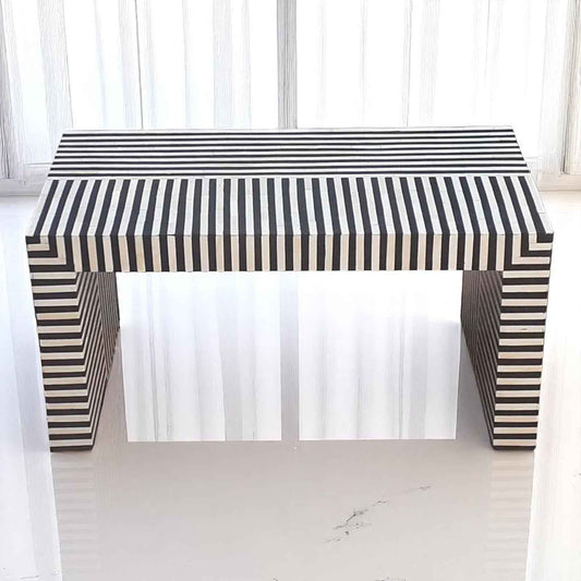 Handmade Bone Inlay Coffee Table – Camel Bone & Resin Design by HANA EXPORTS