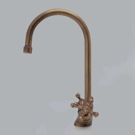 Elegant Luxury Bathroom Sink Faucet | Oil Rubbed Bronze Single Hole Antique Design | HANSA HANDICRAFT