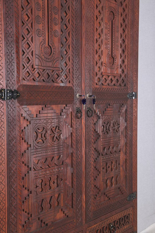 Stunning Berber Wardrobe, Moroccan Dresser, Bedroom Furniture, Custom Wardrobe, Free Shipping - Hansa Handicraft
