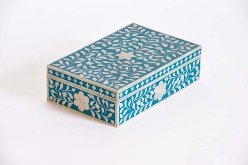Bone inlay Decorative gift box jewelry Box can be customized - Hansa Handicraft
