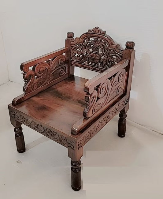 Indian handmade carved sofa sets / solid wood carved sofa sets with center table - Hansa Handicraft