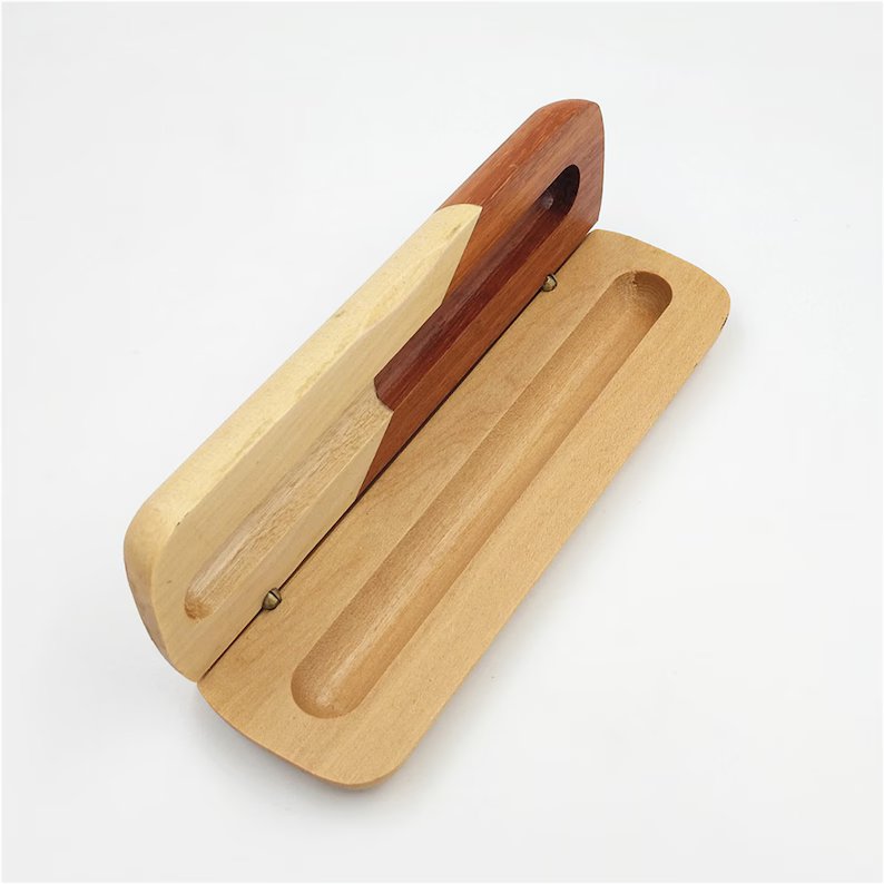 Wooden Flip Cover Pen Case, Wooden Signature Pen Set, Rosewood Pen Box, Wood Pen, Pen Stand Holder, Gift for him, Graduation Gifts, Christmas Gifts